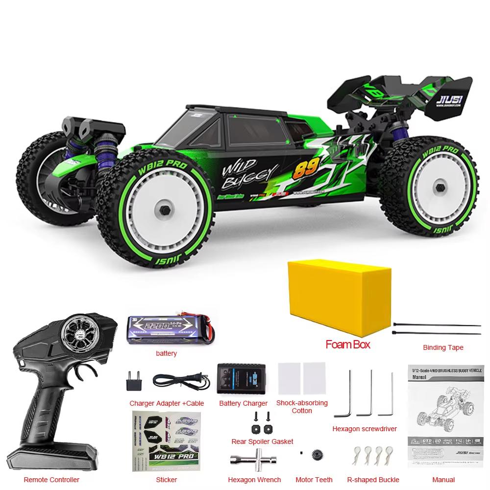 

80km/h RC Car 4WD JIUSI WB12 PRO 1/12 Racing Car 2.4G Remote Control Car Competitive Off-road RC Toys Drift Cars Gift