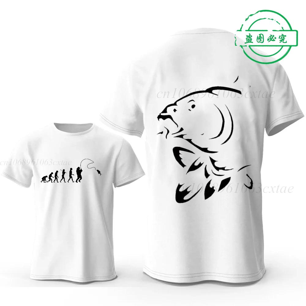 Eat Sleep Fishing Heartbeat Men T-Shirts Tops Men Fisherman Fish T-shirt Short Sleeve Tees Fashion Brand New Oversized Shirt