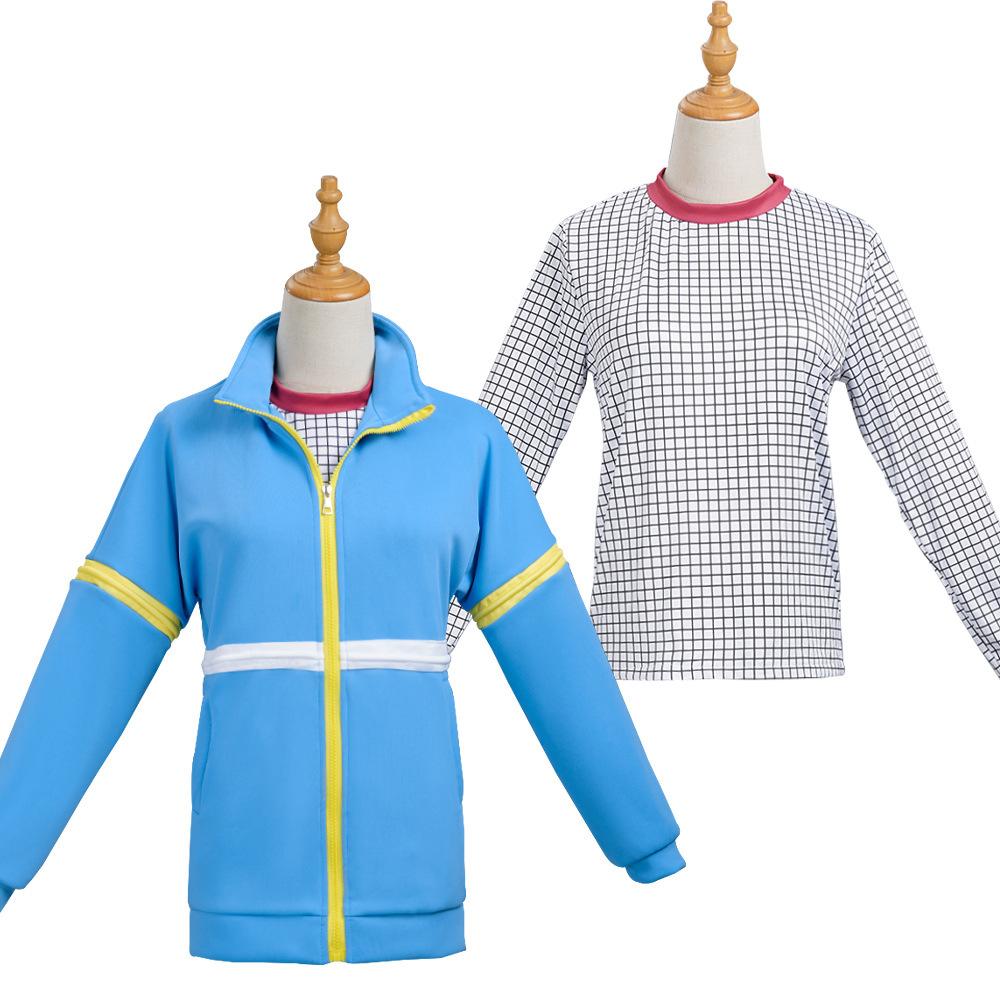 

Movie Strange Story Cosplay Max Mayfield Cosplay Costume Zip Up Hoodie Sweatshirt Blue Jackets Pants Daily Casual Suit Set XS&Other