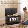 Storage Chest Large 102L Blanket Box 80 x 40 x 45cm, Black