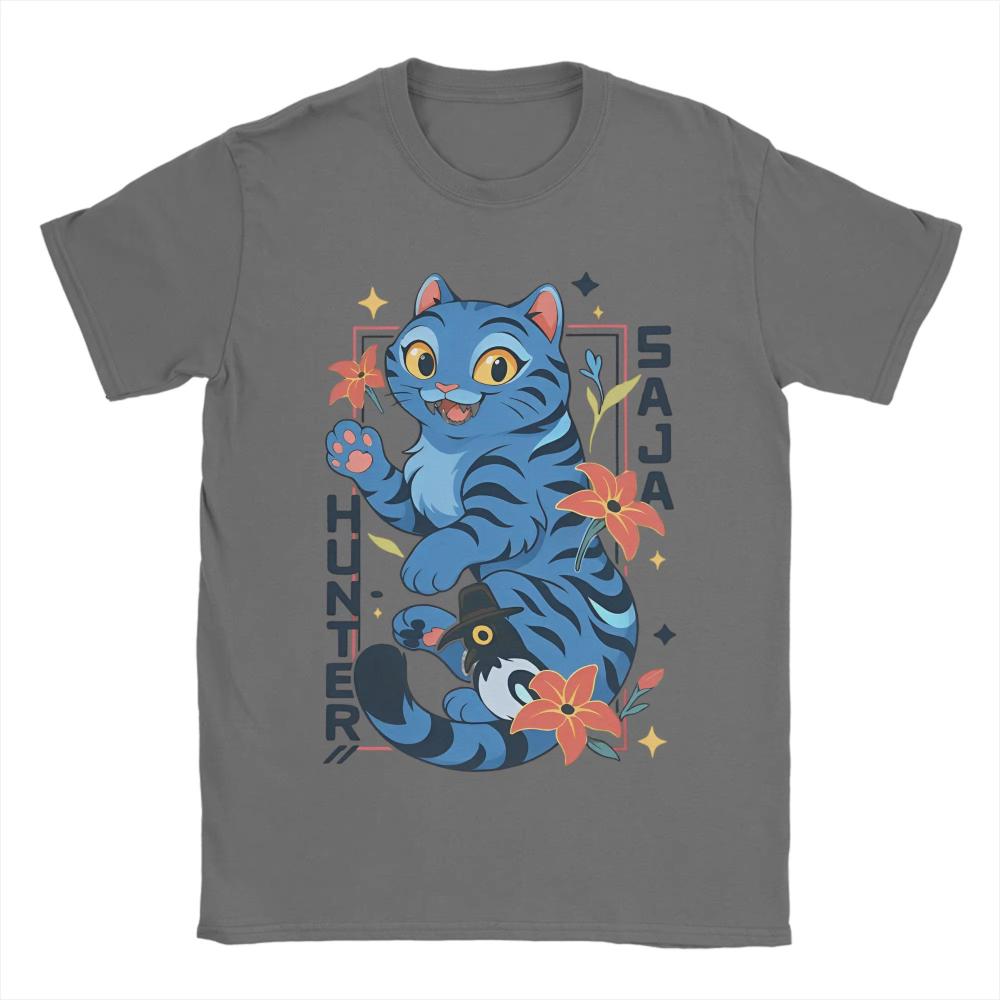 Casual Derpy The Tiger and Bird Kpop Demon Hunter Men Women T-Shirt Men O Neck Cotton T Shirt Short Sleeve Tees Plus Size Tops