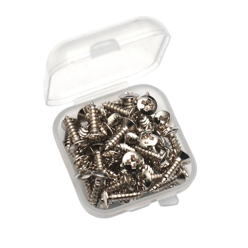 Precisions Bass Guitar Screws Pickguard Mounting Hardware Anti Corrosion Metal Bulk Replacement Bass Screws