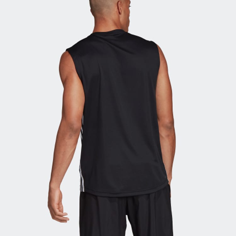 Adidas Tank Tops Men's Black Crew Neck Moderate Straight Fit DT3047