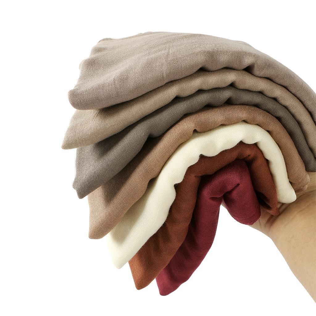 New Cotton Rayon Modal Hijab Scarf Women Big Size Muslim Headscarf Wraps Shawl Femme Musulman Headband Islamic Turban 185*75Cm