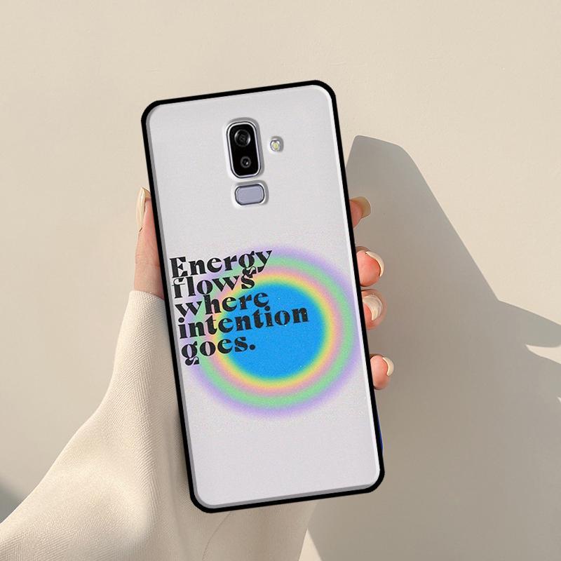 Ins Style Spiritual Angel Energy Hippie Cover For Samsung Galaxy J4 J6 Plus 2018 A6 A7 A8 A9 J8 J1 2016 A3 A5 J3 J7 J5 2017 Case