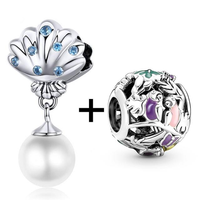 2 teile/los Schildkröte Octopus Vogel Charme Perlen Anhänger Passt Original Diy Armbänder Halsketten Für Frauen Männer Schmuck Geschenk Sonderangebot