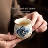 Ru Kiln Style Ceramic Tea Set with Osmanthus Design