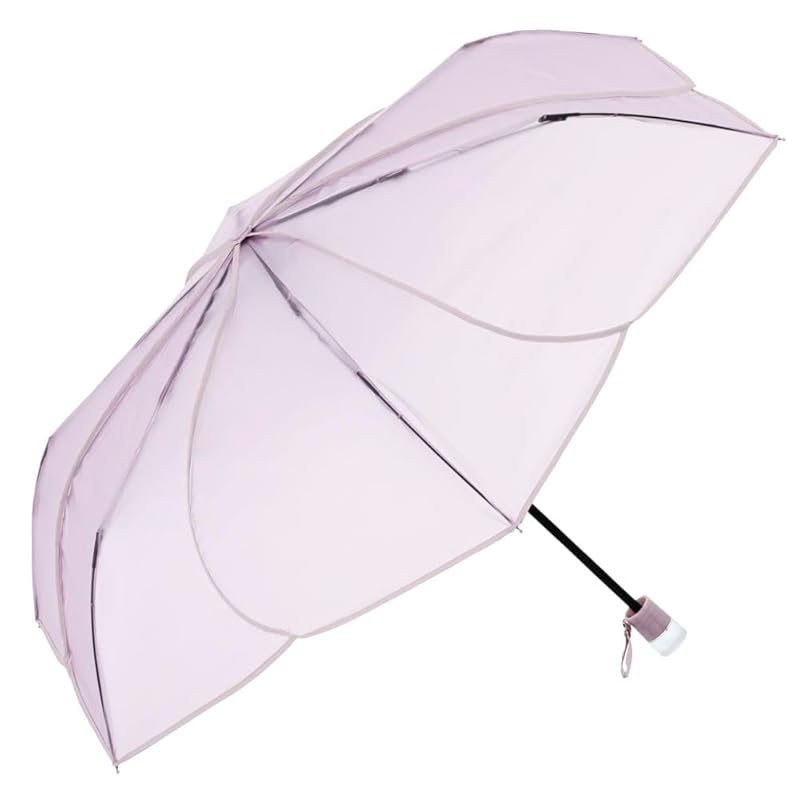 

Because folding umbrella Clear umbrella/powder flora mini LV B-054678