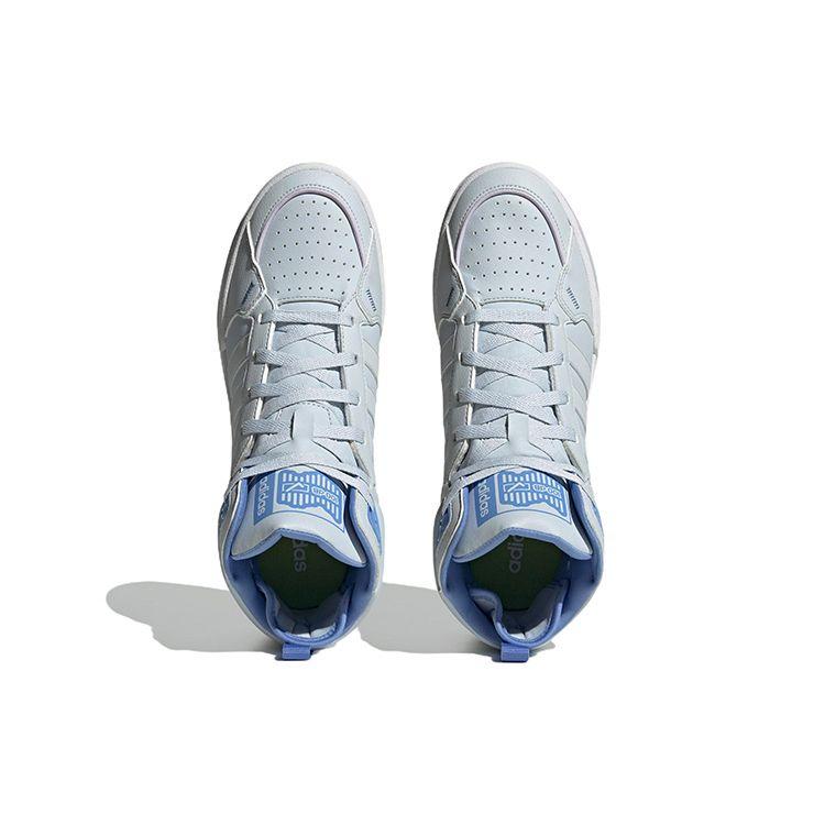 Adidas Neo 100Db Non-Slip Wear-Resistant Lightweight Mid-Top Skate Shoes Unisex Skate Shoes Gray Blue GZ2585