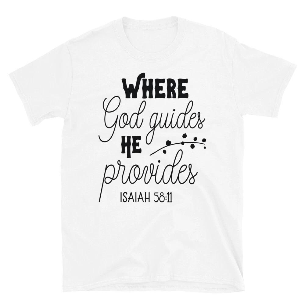 Where God Guides T-Shirt XL
