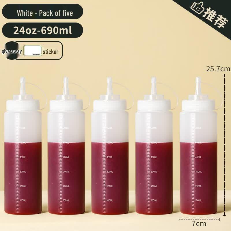 ZISIZ Plastic Squeeze Sauce Bottle
