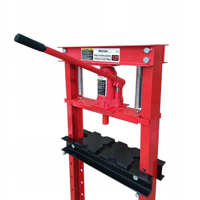 Prasa Hydrauliczna Warsztatowa 12 T Ton + Pryzmy Ph1