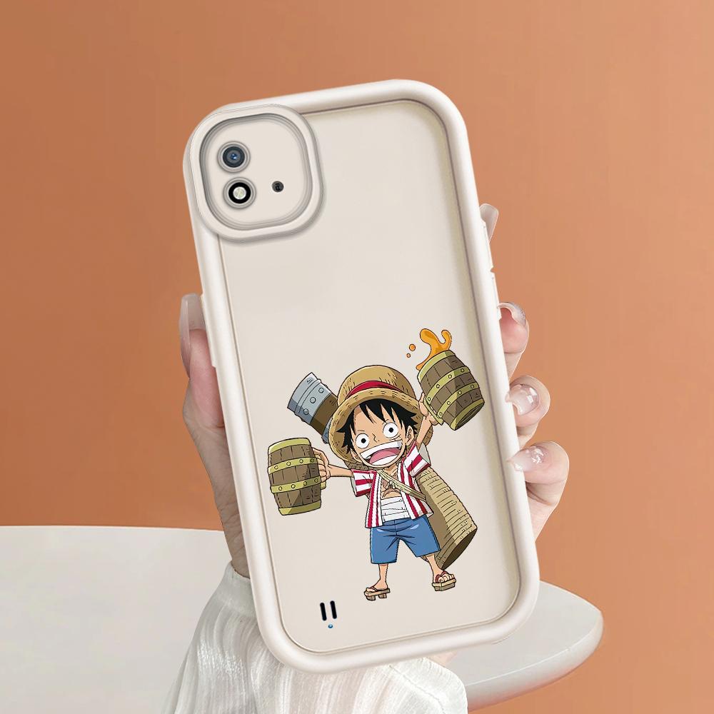 Model de imprimare cu scară pătrată din silicon moale Carcasa telefonului Acoperă completă Cameră de protecție antișoc Carcasă din cauciuc pentru OPPO Realme