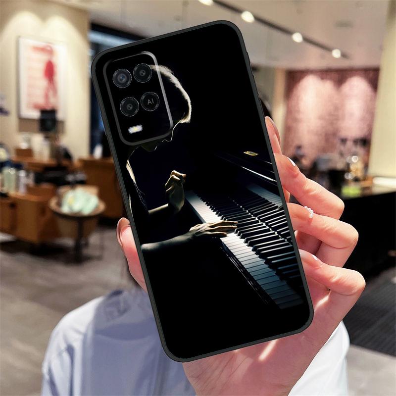 Klaviertasten Tastatur Design Hülle Für Oppo A40 A60 A80 A18 A38 A58 A78 A98 A16 A76 A96 A15 A17 A77 A74 A94 A54 A57S Abdeckung