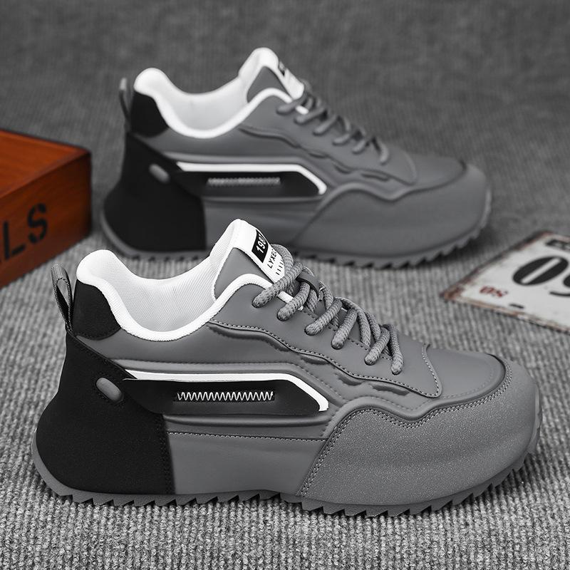 New Classic Men's Sneakers Soft soled Comfortable and Durable Casual Shoes Thick soled Height Boosting Lightweight Running Shoes