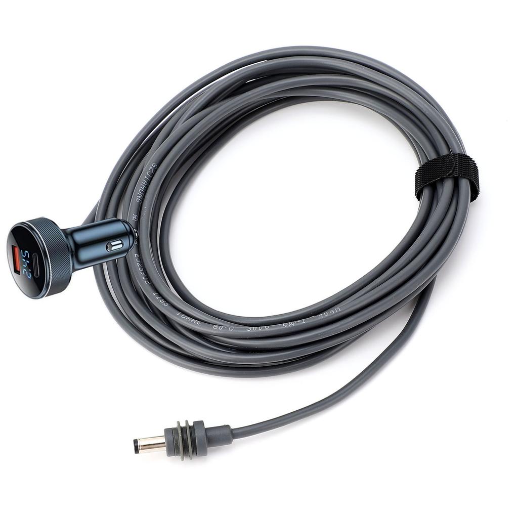 DC Car Power Cable 32.8ft Length 18AWG IP68 Water Proof DC Car Charger Power Supply Cord with