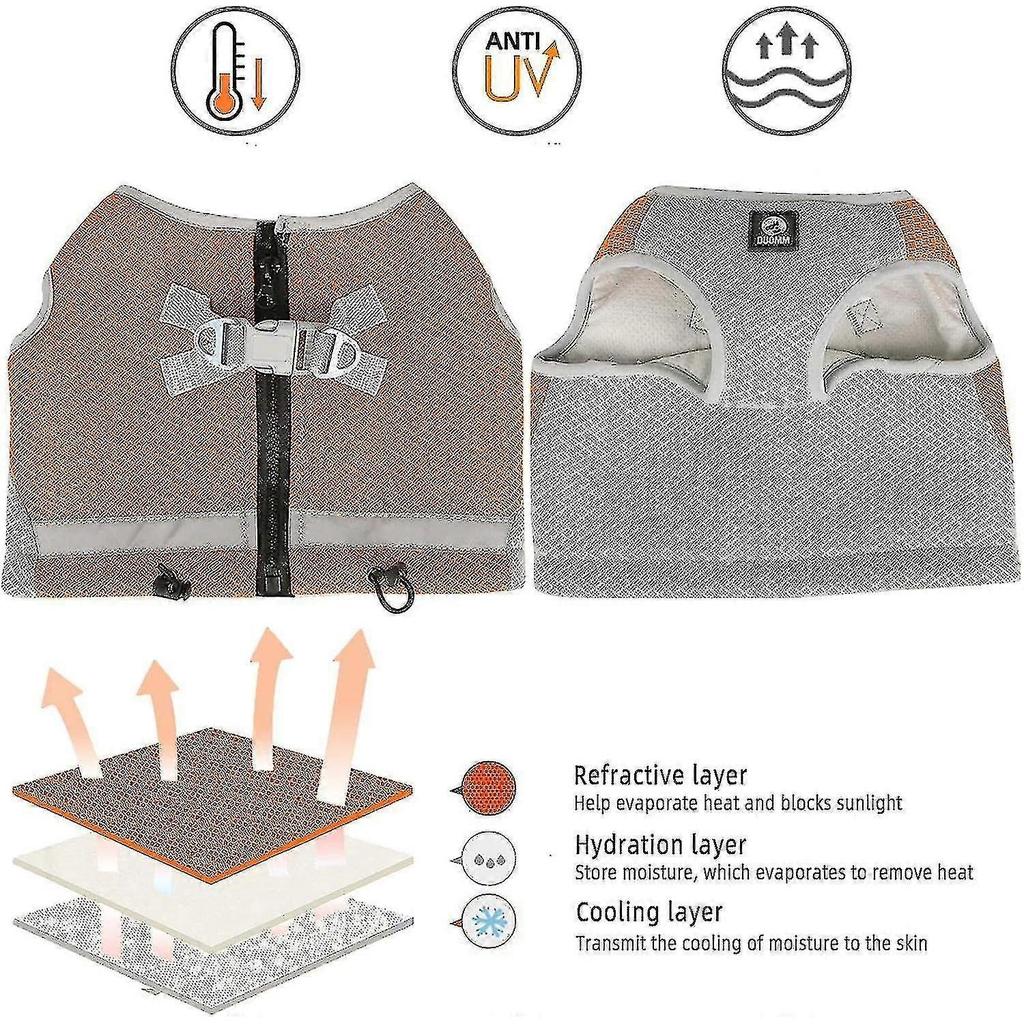 Dog Cooling Vest Harness,outdoor Puppy Cooler Jacket Reflective Breathable Dog Vest For Small Medium Large Dogs
