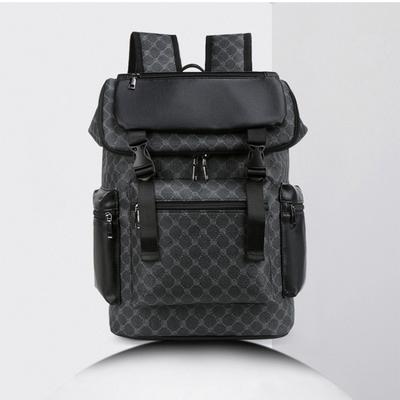 2025 New Pattern Plaid Backpack Korean Version Men's Bag Large Capacity Backpack Travel Computer Bag Leisure Bag