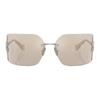 Miu Miu Logo Design - Irregular Shape Sunglasses Men sunglasses Silver 54YSSOLE1BC10F
