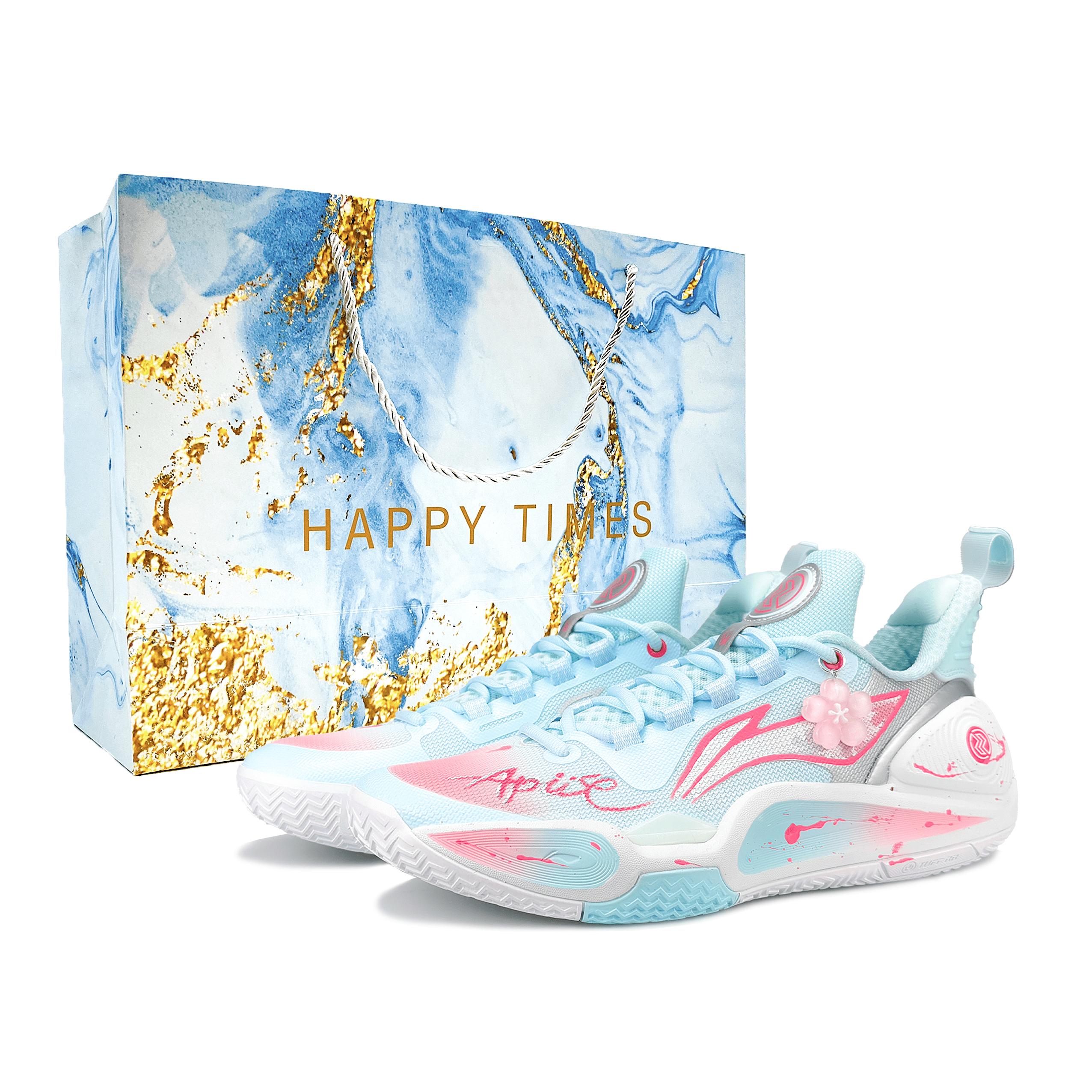 

Li Ning Speed 9 Амортизирующие Нескользящие Износостойкие Низкие Баскетбольные Кроссовки Мужские Сине-Розовые ABPT001-6(Команда173-Счастливый) 41.5