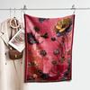 New retro oil painting scarf women's high-end sense autumn imitation cashmere jacquard warm scarf women give mother shawl