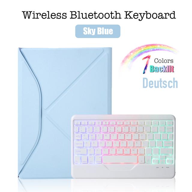 

Чехол с беспроводной Bluetooth магнитной клавиатурой с подсветкой для Apple iPad Pro 11 дюймов 2020 2021, защитный чехол со съемным кронштейном iPad Pro 11 2020