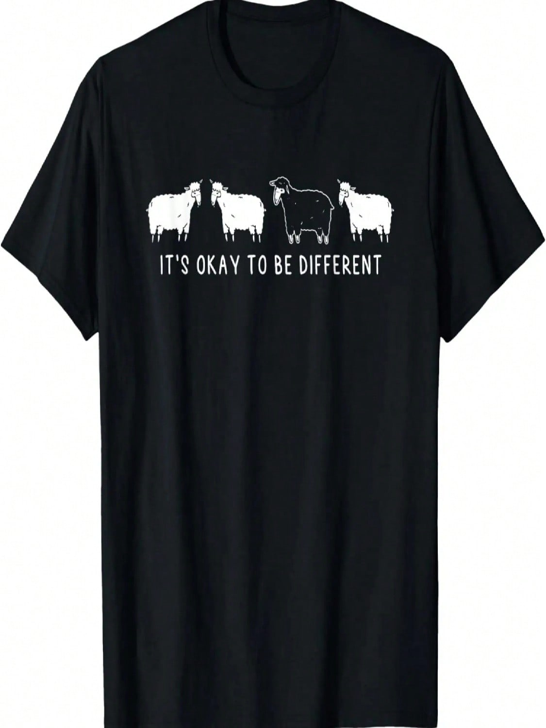 It s Okay To Be Different _ Unique Outsider _ Black Sheep T-Shirt S разноцветный