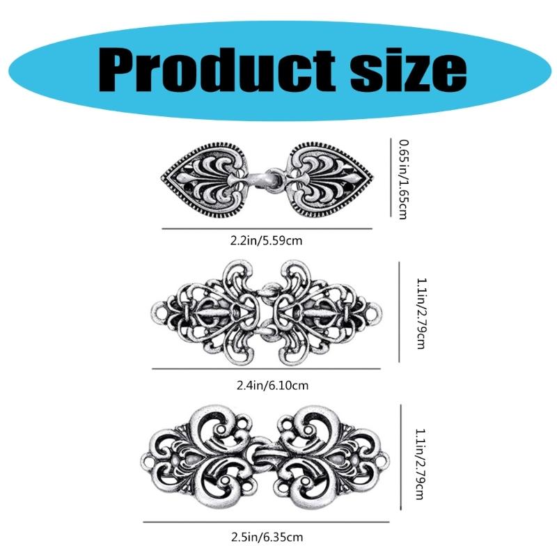 Vintage Shawl and Sweater Clips for Women's Dress and Cardigan Sweater Cloak Clasp Fasteners Accessories