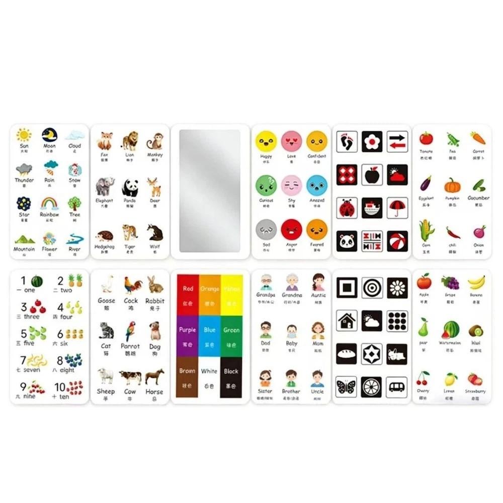 Cartoon Sight Words Cards Creative Early Education Card Baby Cognitive Card  Early Childhood 1Pc