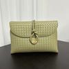 Borsa busta transfrontaliera in nuova pelle di mucca, borsa in vera pelle, pochette testurizzata Liberta borsa a tracolla messenger tessuta per pendolari