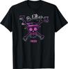 One Piece Anime Bunter Strohhut Glitch mit Kanji T-Shirt