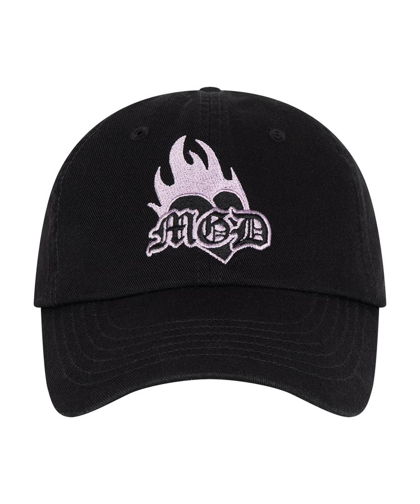 MAHAGRID Burning Heart Cap Black(Mg2Esmab40A)