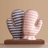 CHAHUA Striped Double-Sided Bath Scrubber Glove