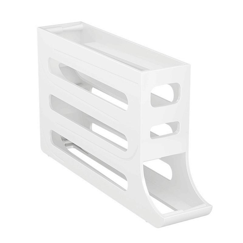 Household Automatic Rolling Egg Storage Box Kitchen Refrigerator Side Door Egg Preservation Rack 30 Egg Boxes