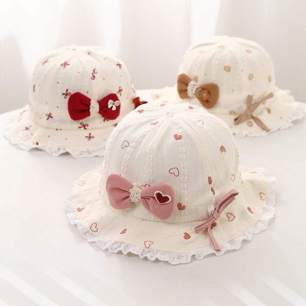 Baby Sun Protection Adjustable Bucket Hat for Spring and Autumn
