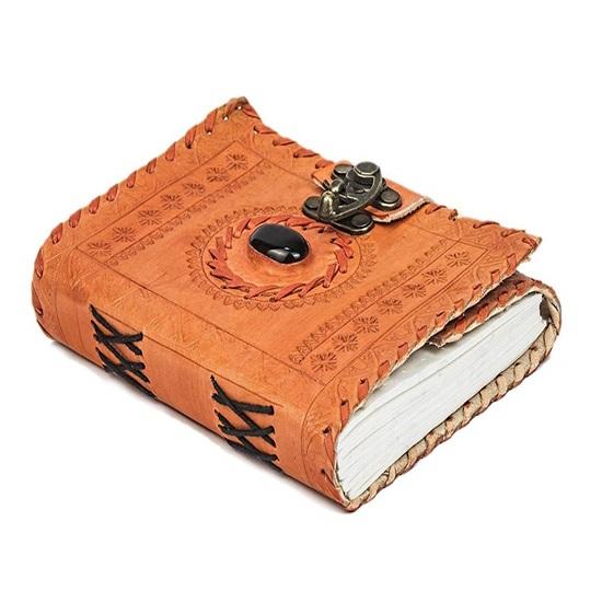 Leder handgemachte Papier Notebook Dairy mit Schloss für Büro zu Hause