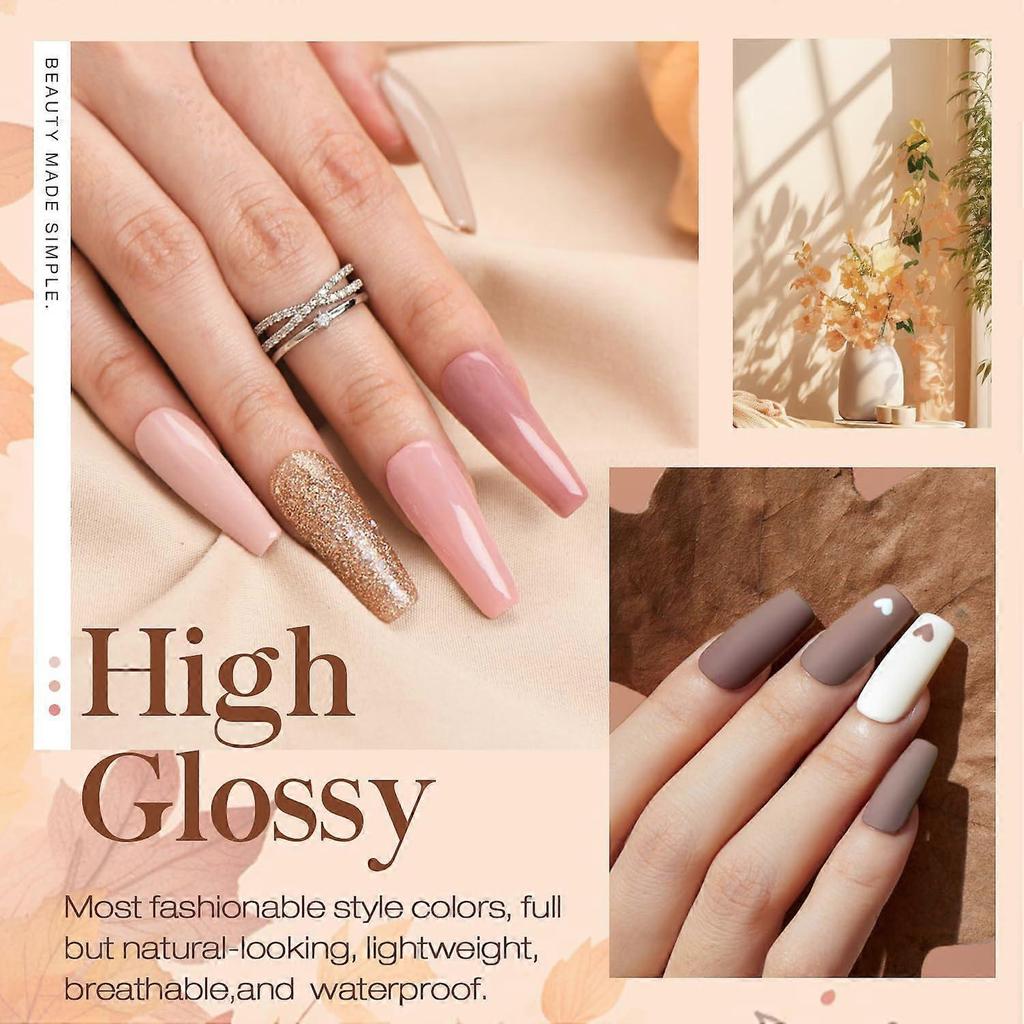 AZUREBEAUTY 30Pcs Dip Powder Nail Kit Starter with Nail Sticks, Nude Skin Tones Neutral Pink 8 Colors Dipping Liquid Set Matte Top Coat for Nail Art