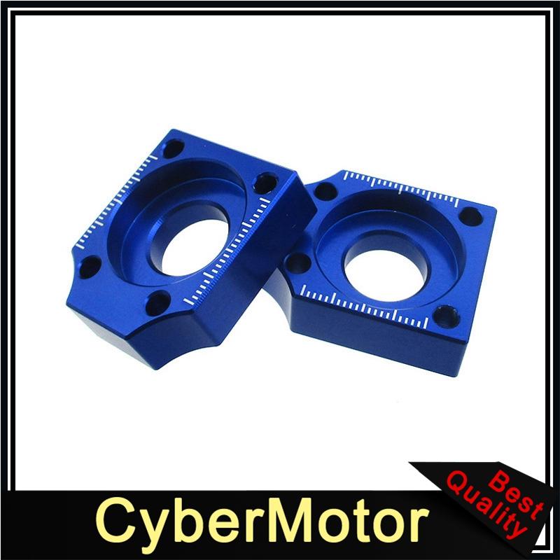 CNC Aluminum 15mm Chain Axle Tensioner Adjuster Blocks For Pit Dirt Bike Motorcycle Motocross Motard