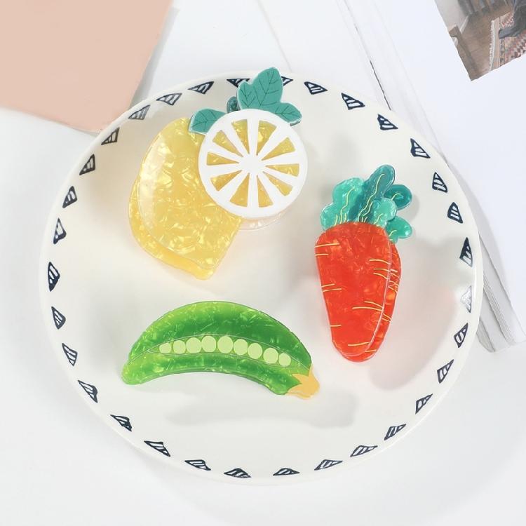 Fruit Theme Hair Claw Clip For Women Girls PVC Barrettes Lightweight Hairpins Summer Accessories School Party Essential