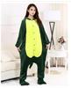 Adult Cartoon Red Dinosaur Flannel Onesie Pajamas for Autumn/Winter