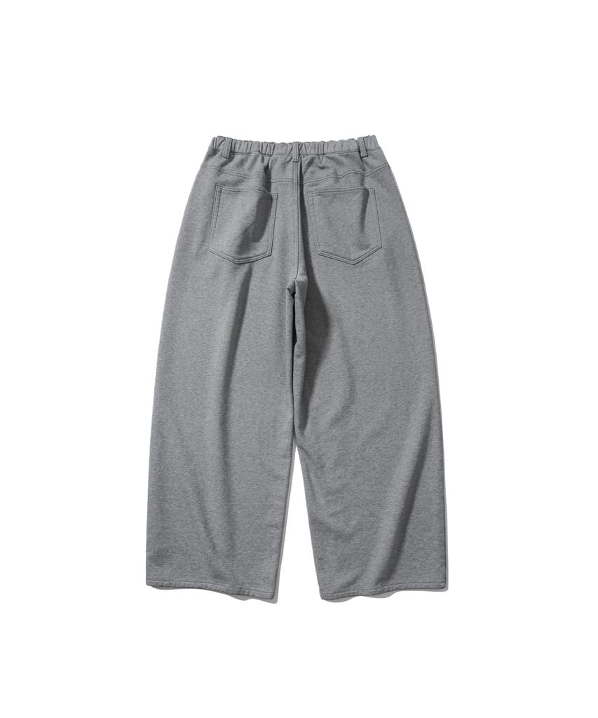 ANGLAN Baggy Fit Sweat Pants - Melange Gray