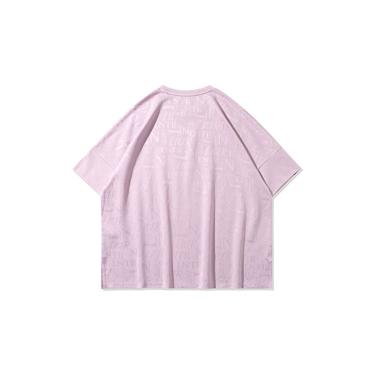 Li-Ning X Disney Fashion Oversized Short-Sleeve T-Shirt Women Tops Pink ATSQ108-4