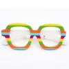 Yi'ai Bestseller: European-American Eyeglass-Shaped Acrylic Brooch - Unique Style Corsage Accessory