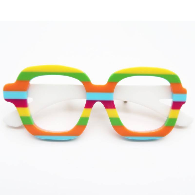 Yi'ai Bestseller: European-American Eyeglass-Shaped Acrylic Brooch - Unique Style Corsage Accessory