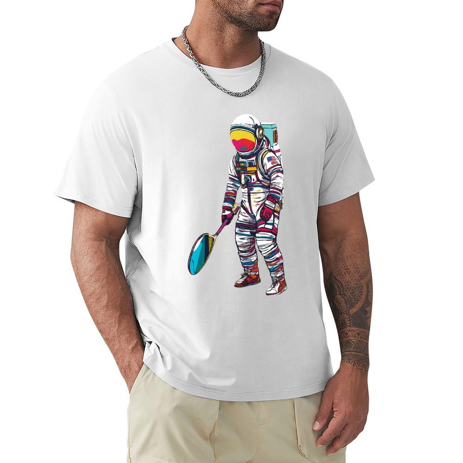 Space Suit Space Suit Astronaut Exploration Technology Tshirt Soft Lightweight Cotton Tshirt S