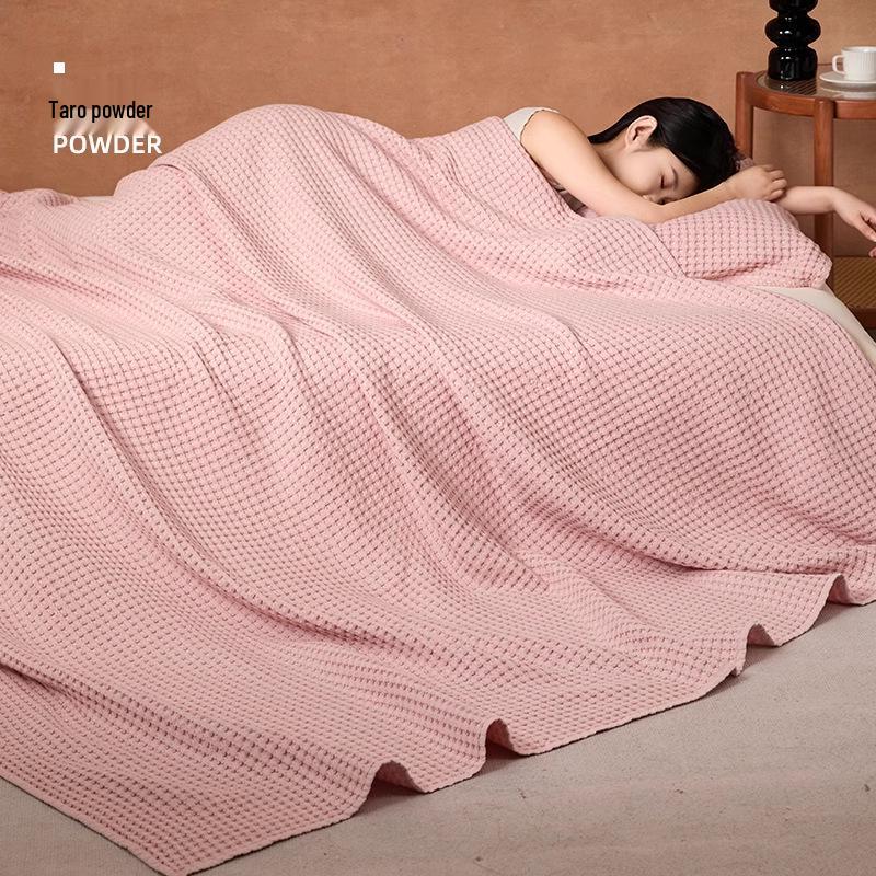 Soft Cotton Gauze Sofa Blanket - Perfect for Summer, Office Naps & Air Conditioning