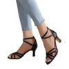 Neue Fischmund-Sandalen mit einfachen High Heels, Damenschuhe mit dickem Absatz