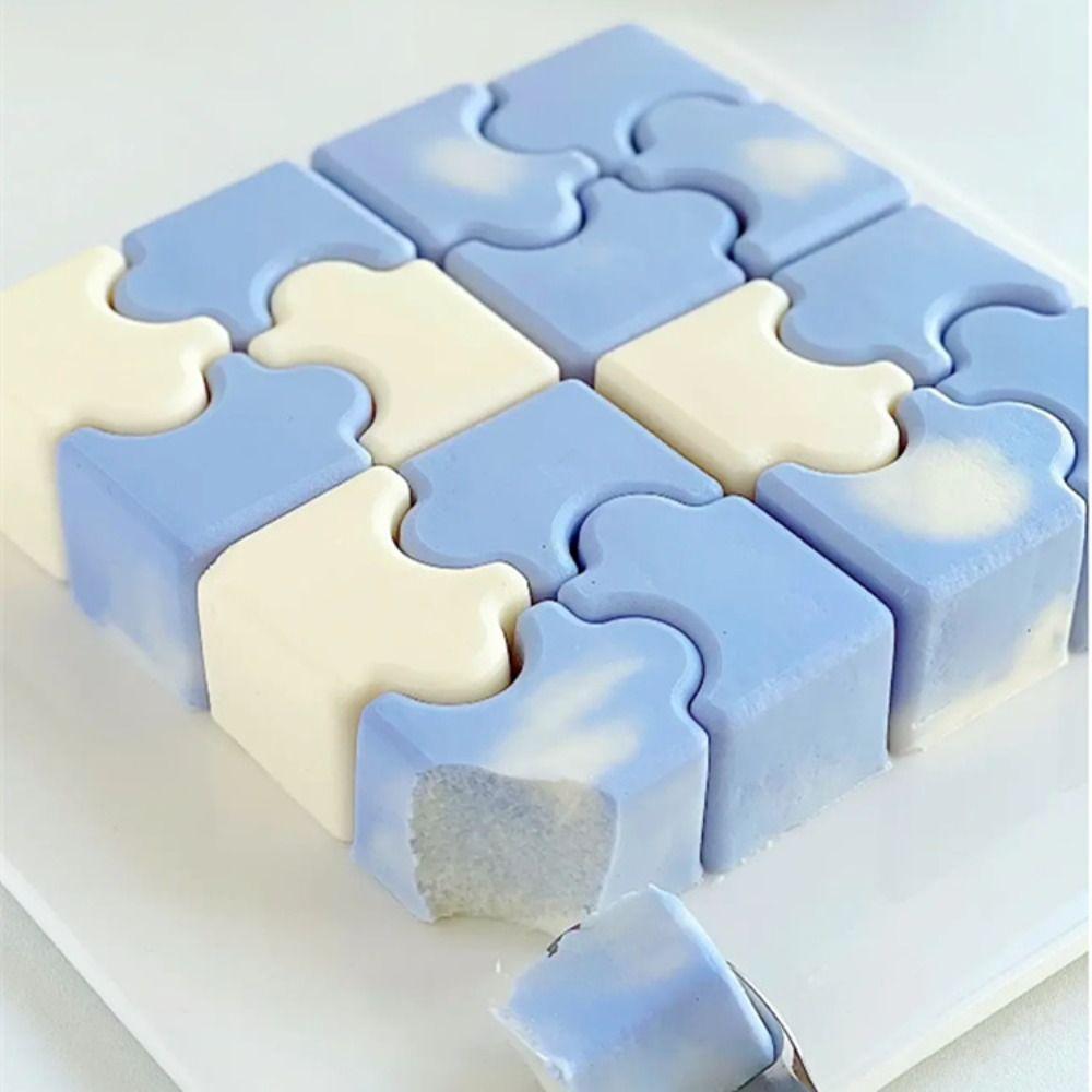3D Puzzle Mousse Mold Silicone Cake Mold Soap Baking Mould  Baking