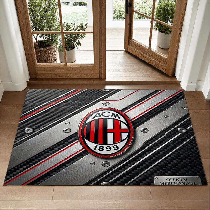 AC Milan Design Crystal Velvet Rug Soft Decorative Mat for Bedroom Entrance