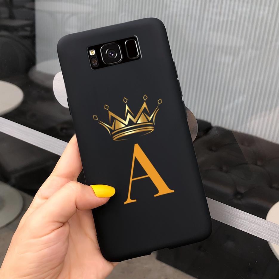 For Samsung Galaxy S8 Case S8+ Cover Luxury Crown Letters Cover Soft Silicone Phone Case For Samsung S8 Plus S 8 GalaxyS8 Bumper
